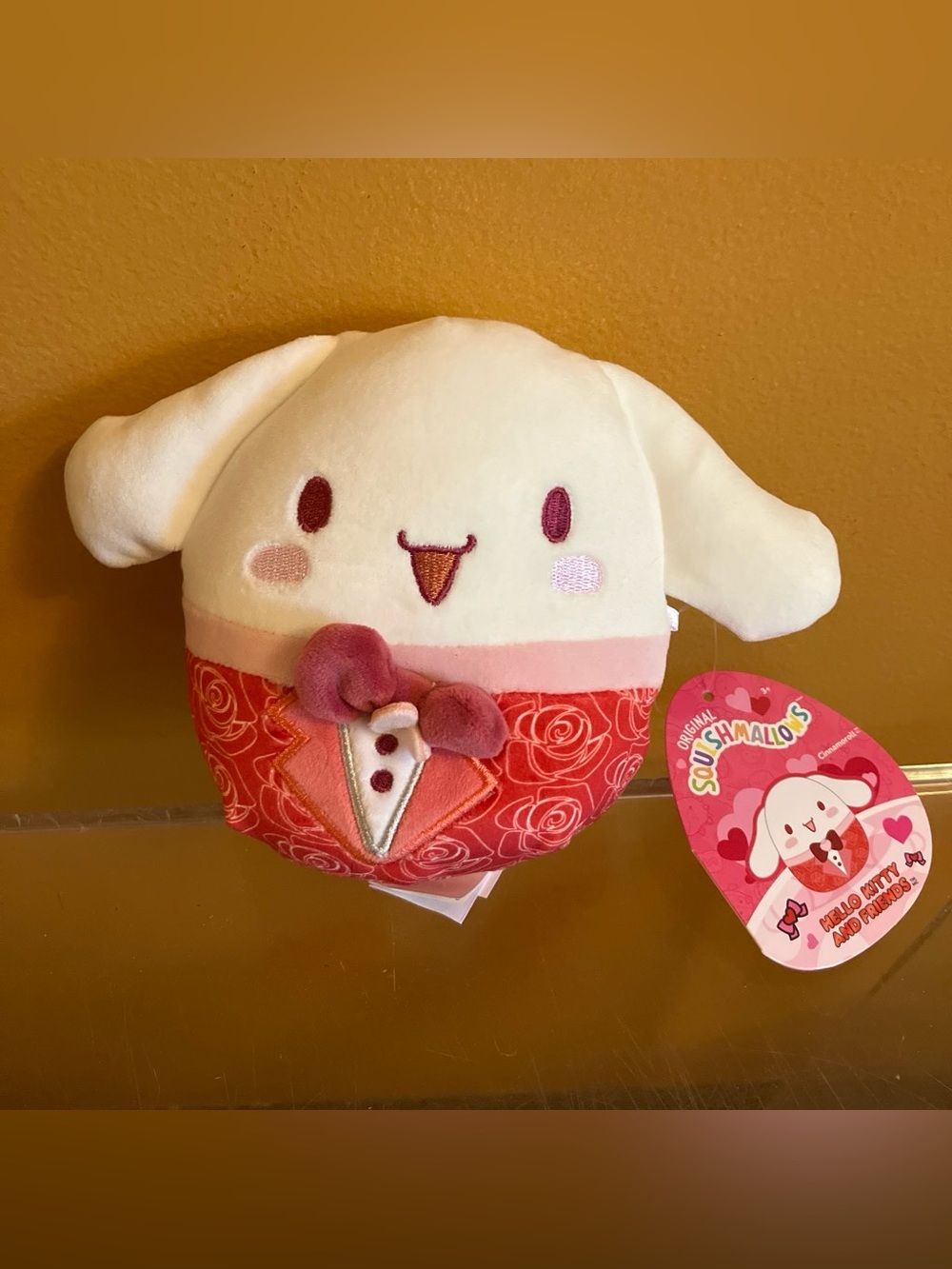 Sanrio Cinnamoroll Cream and Red Valentine Plush